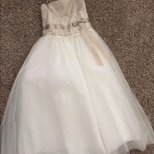 David’s Bridal flower girl dress.